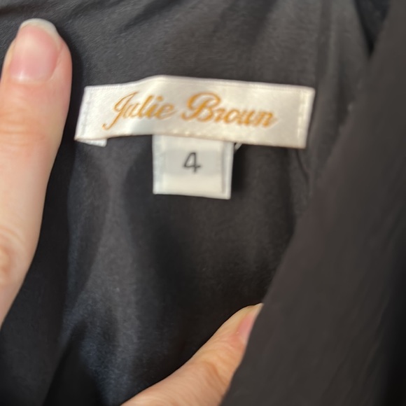 Julie Brown Empire Waist Dress with silver sparkle detail - Picture 5 of 9